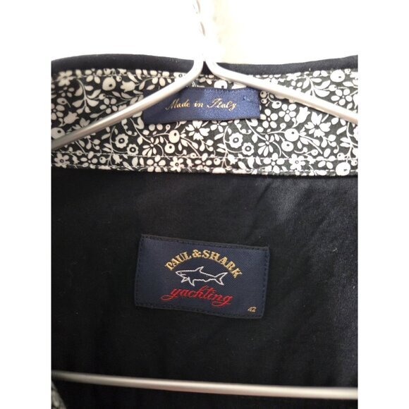 Paul & Shark Yachting Men Black Long Sleeves Shirt Size 42 Made in Italy... - Picture 2 of 7